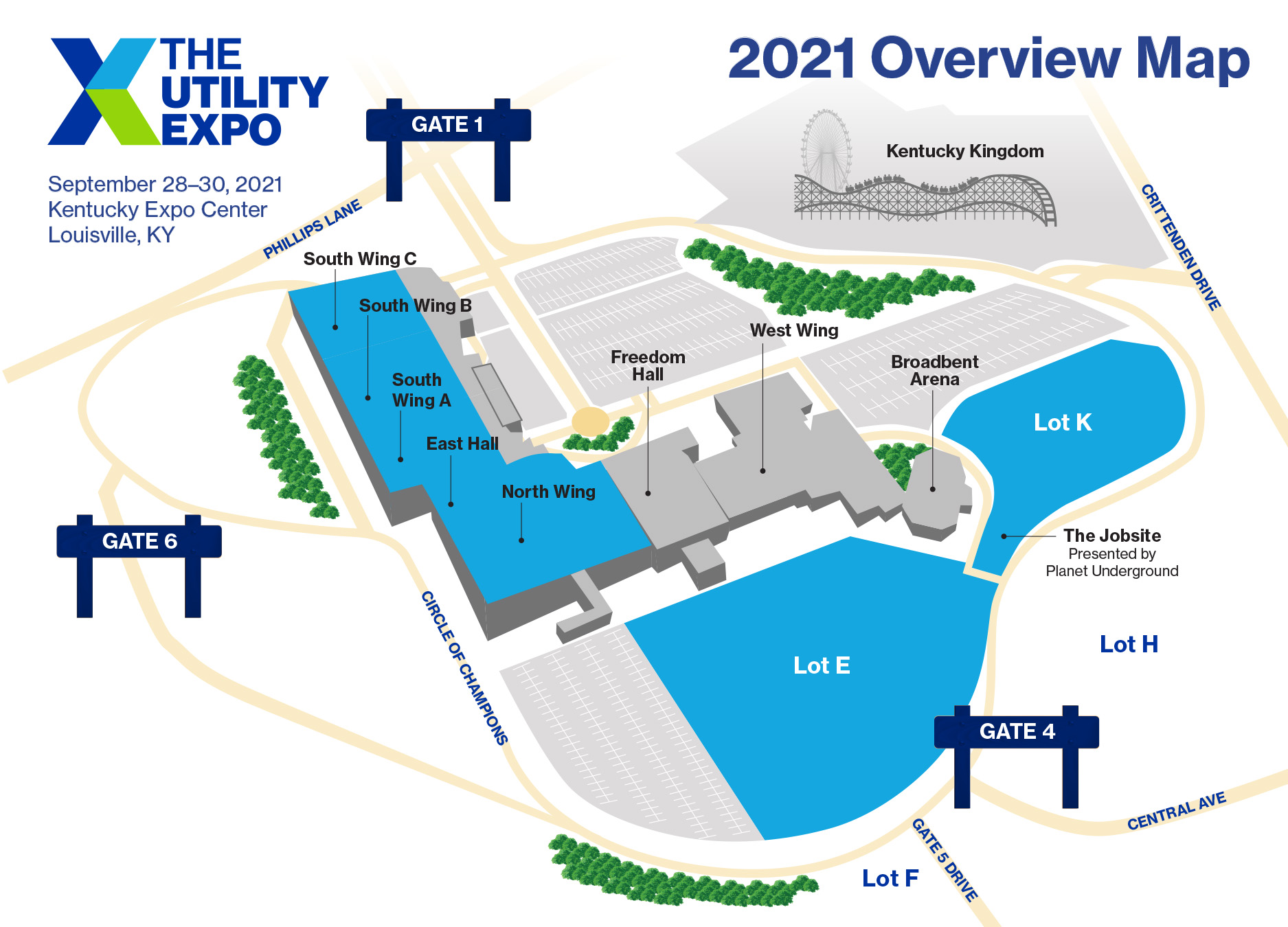 The Utility Expo 2021 overview map revised