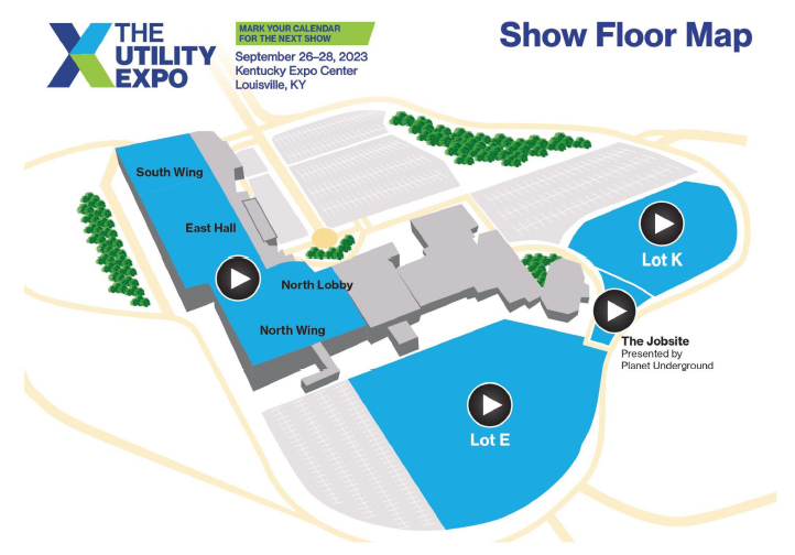 Utility Expo show floor map 2023