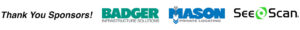 Thank you training sponsors Badger, Mason Private Locating, SeeScan